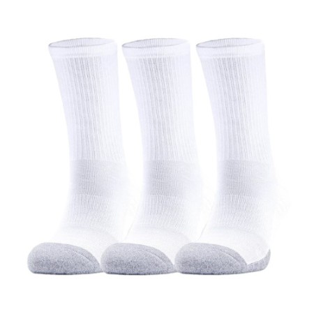 Chaussettes de Sport Under Armour Heatgear 3 Unités Blanc