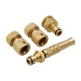 Raccord Ferrestock 3/4" H 3/4" - M 1/2" Laiton Tuyau d'arrosage 13 mm (4 Pièces)