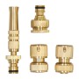 Raccord Ferrestock 3/4" H 3/4" - M 1/2" Laiton Tuyau d'arrosage 13 mm (4 Pièces)
