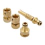 Raccord Ferrestock 3/4" H 3/4" - M 1/2" Laiton Tuyau d'arrosage 13 mm (4 Pièces)
