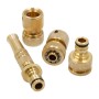 Raccord Ferrestock 3/4" H 3/4" - M 1/2" Laiton Tuyau d'arrosage 13 mm (4 Pièces)