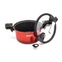 Casserole avec couvercle en verre Amercook Rouge 5 L