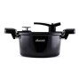 Casserole avec couvercle en verre Amercook Noire 5 L