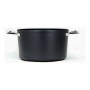 Casserole avec Couvercle Amercook Noir Acier inoxydable (Ø 20 cm)