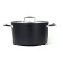 Casserole avec Couvercle Amercook Noir Acier inoxydable (Ø 20 cm)