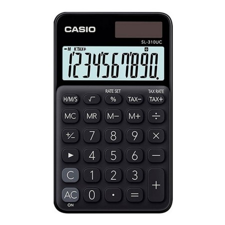 Calculatrice Casio Noire De poche (0,8 x 7 x 11,8 cm)