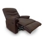 Fauteuil de Relaxation Massant Astan Hogar Manuel Chocolat Cuir synthétoqie