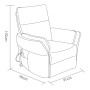 Fauteuil Inclinable Astan Hogar Relax Bleu