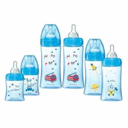 Lot de biberons Dodie Newborn Bleu 6 Unités