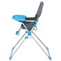 Chaise haute Bambisol Gris Turquoise PVC 6 - 36 Mois