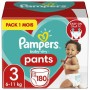 Couches Pampers Baby-Dry Pants Taille 3 (180 uds)