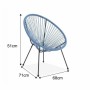 Chaise de jardin Mana Bleu Plastique (68 x 71 x 86 cm)