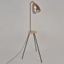 Lampadaire Corep Noir Métal Bois 15 W