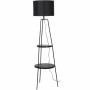 Lampadaire Interdesign 60 W Noir Métal Tissu (45 x 45 x 157 cm)