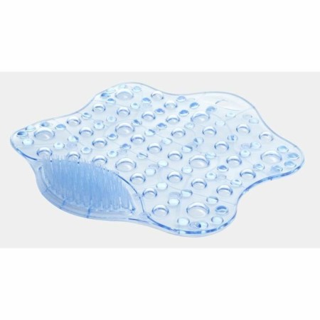 Tapis de Douche Antidérapant Novolife Bleu PVC