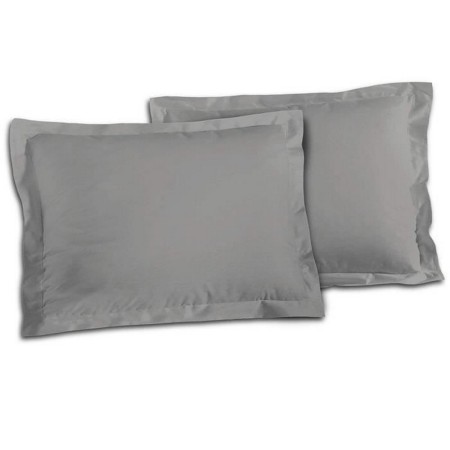 Taie d'oreiller Lovely Home 100 % coton 2 Pièces Gris clair (50 x 70 cm)