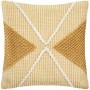 Coussin Atmosphera Polyester Coton Ocre (45 x 45 cm)