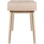 Bureau New Sofia Gris Blanc 2 tiroirs Scandinave Chêne (120 x 55 x 78 cm )