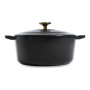 Casserole Bissell Rond Noir Fonte 4,2L Ø 24 cm