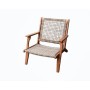 Chaise de jardin Beau Rivage Avec accoudoirs Résine Bois d'eucalyptus