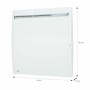 Emetteur Thermique Numérique Airelec ALIZÉ A693683 1000 W Mural Blanc