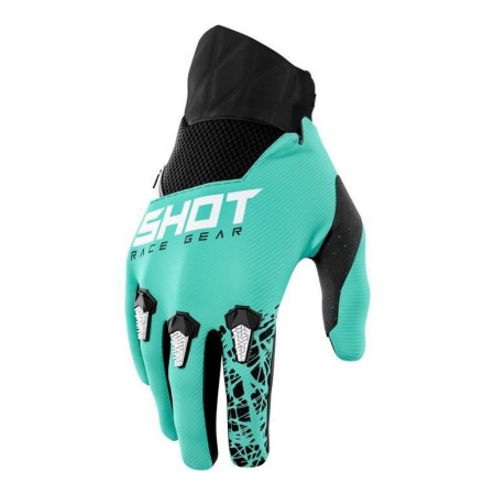 Gants de moto Cross Devo Vert (Taille 8)