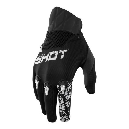 Gants de moto Cross Devo Noir (Taille 10)