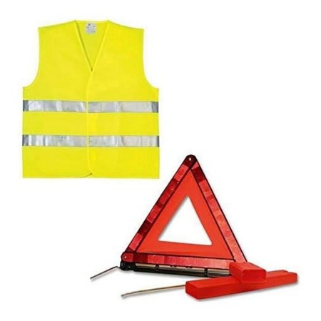 Triangle Pliable d'Urgence Homologué Planet Line PL7248 Gilet Réflecteur