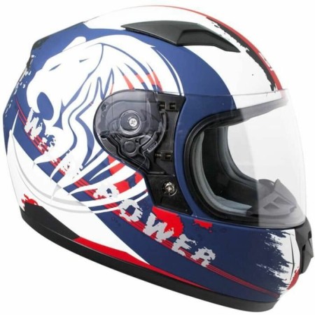 Casque intégral CGM 48 cm Rouge Bleu Blanc S Enfants