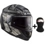 Casque LS2 Vector Hunter Noir/Gris (Taille 55-56)