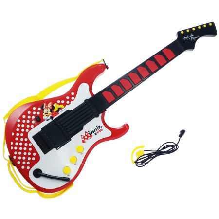 Guitare pour Enfant Minnie Mouse Rouge Blanc