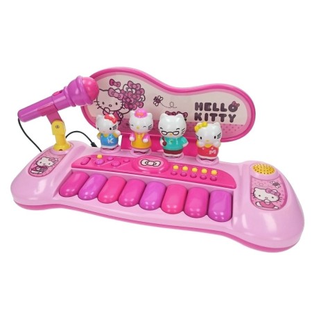 Piano interactif pour bébé Hello Kitty Microphone Rose