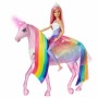 Poupée avec animal de compagnie Barbie Dreamtopia Licorne