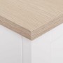 Table de Nuit Bois de pin Blanc Bois MDF (40 x 35 x 60 cm)