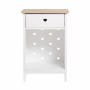 Table de Nuit Bois de pin Blanc Bois MDF (40 x 35 x 60 cm)