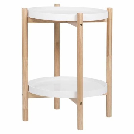 Table de Nuit Blanc Bois MDF (43 x 43 x 55 cm)