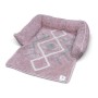 Lit pour chien Vadigran Bobo 80 x 60 x 7 cm Gris Rose