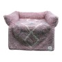 Lit pour chien Vadigran Bobo 80 x 60 x 7 cm Gris Rose