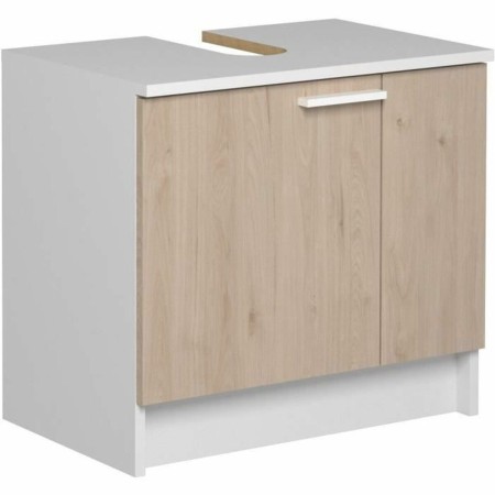 Meuble sous-lavabo Ekipa Blanc bois de chêne (59 x 38 x 55 cm)