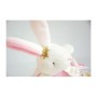 Peluche sonore Doudou et Compagnie Rabbit Flowers Rose Lapin