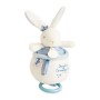 Peluche sonore Doudou et Compagnie Sailor Rabbit Bleu Lapin