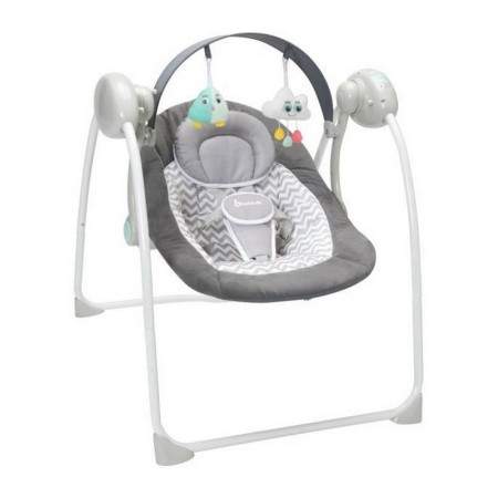 Fauteuil à Bascule Badabulle Comfort Swing Gris Blanc