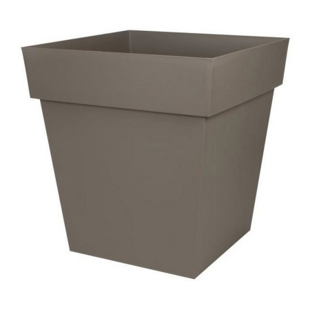 Pot EDA Tuscan Taupe polypropylène Carré (49,5 x 49,5 x 52,5 cm)