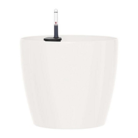 Pot auto-arrosant Poétic Casa Ronde Plastique Blanc (Ø 25 x 22 cm)