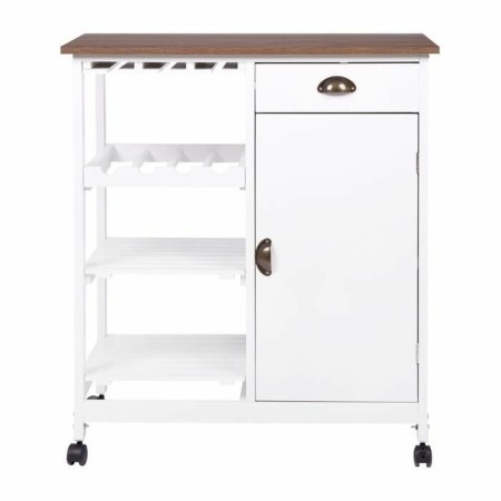 Chariot de Cuisine Blanc Bois MDF (76 x 48 x 88 cm)