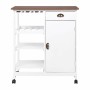 Chariot de Cuisine Blanc Bois MDF (76 x 48 x 88 cm)