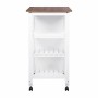 Chariot de Cuisine Blanc Bois MDF (76 x 48 x 88 cm)