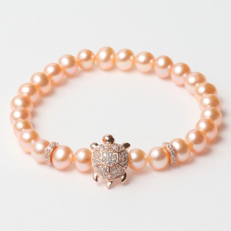 Bracelet Femme Lancaster JLA-BR-TURTLE-2-PE Orange Argent 925 16 mm Rosé