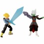 Figurines d’action Bandai Dragon Ball Future Trunks vs. Fusion Zamasu