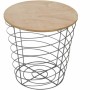 Table d'appoint Gris Métal Bois Bois MDF (40 x 40 x 40,5 cm)